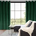 Zasłona ciemnozielona z kryształkami i welwetowej tkaniny 140x250 cm przelotka ARIADNA Eurofirany