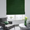 Roleta rzymska ITALIA zielona z tkaniny welwetowej o delikatnym połysku