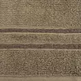 Ręcznik do rąk 30x50 cm bawełniany kolor ciemnobeżowy w kontrastujące pasy 500 g/m2 DINA Eurofirany