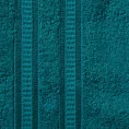 Ręcznik kąpielowy 70x140 cm bambusowy kolor turkusowy zdobiony bordiurą w pasy 500 g/m2 MILA Eurofirany