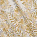 Zasłona naturalna w musztardowe liście 140x250 cm przelotka HARIET Eurofirany