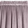 Zasłona pudrowy róż z gładkiego welwetu 140x300 cm taśma PIERRE Eurofirany