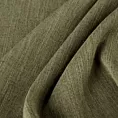 Zasłona szyta na taśmie 5 cm ciemnooliwkowa z tkaniny o naturalnym splocie z efektem melanżu