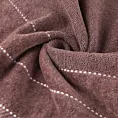Ręcznik kąpielwoy 50x90 cm bawełniany kolor ciemnoróżowy z welurową bordiurą 500 g/m2 ELZA Eurofirany