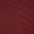 Narzuta bordowa 220x240 cm z motywem liści wytłaczanym techniką hot press BONI 6 DESIGN 91 Eurofirany