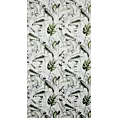 Zasłona biało, oliwkowa z motywem egzotycznych liści z welwetu 140x250 przelotka ELLEN Eurofirany