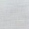 Roleta rzymska srebrna z lekko połyskującej etaminy o gęstym splocie, wykończona obciążnikiem