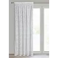Zasłona biała ażurowa w stylu eko 140x270 cm taśma NELA Eurofirany