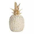 Figurka dekoracyjna w kształcie ananasa zdobiona plecionym wzorem Eurofirany