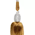 Dekoracyjny sznur do zasłon KATE upinacz z ozdobnym chwostem i kryształkami Eurofirany