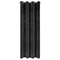 Zasłona czarna z ekskluzywnego matowego welwetu 140x250 cm przelotka RIA Diva Line Eurofirany