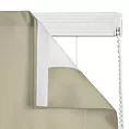 Roleta rzymska ENYA ciemnokremowa z miękkiej półmatowej tkaniny welwetowej