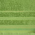 Ręcznik do rąk 30x50 cm bawełniany kolor zielony z ozdobnym stębnowaniem 500 g/m2 POLA Eurofirany