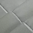 Bieżnik na stół jasnoszary 85x85 cm KARIN z delikatną srebrną lamówką
