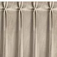 Zasłona beżowa z welwetowej tkaniny 125x270 cm system flex - MELANIE Eurofirany