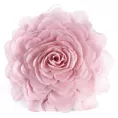 Okrągła poszewka o średnicy 40 cm kolor pudrowy zdobiona kwiatem 3D FLORES 6 Eurofirany