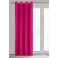 Zasłona amarantowa z matowej gładkiej tkaniny 140x250 cm przelotka RITA Eurofirany