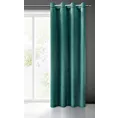 Zasłona ciemnoturkusowa z miękkiego welwetu 140x250 cm przelotka SUZANA Eurofirany