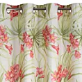 Zasłona biała w czerwone kwiaty 140x250 cm przelotka MARI Eurofirany