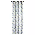 Zasłona szaro, żółta dimout z geometrycznym wzorem 140x250 cm przelotka ASETA Eurofirany