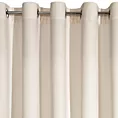 Zasłona jasnobeżowa z ekskluzywnego matowego welwetu 140x250 cm przelotka RIA Diva Line Eurofirany