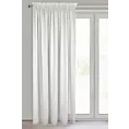 Firana biała z tkaniny szyfonowej z efektem garbowania niewymagająca prasowania 135x270 cm taśma MELINDA Eurofirany