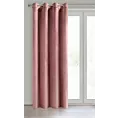 Zasłona ciemnoróżowa z tkaniny welwetowej 140x250 cm przelotka ROSA Design 91 Eurofirany