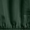 Prześcieradło z gumką 100x200 cm z satyny bawełnianej kolor ciemnozielony 125 g/m2 DINA Diva Line Eurofirany