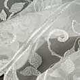 Tkanina firanowa zazdrostka zdobiona haftem roślinnym Eurofirany