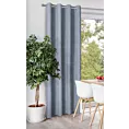 Zasłona niebieska z tkaniny welurowej 420x260 cm przelotka - Dora Eurofirany