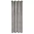 Zasłona szarobeżowa zaciemniająca o strukturze drobnej krateczki 135x250 przelotka AMARO Eurofirany