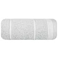 Ręcznik do rąk 30x50 cm bawełniany kolor srebrny ze stębnowaną bordiurą 500 g/m2 MIRA Eurofirany