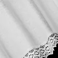 Zazdrostka biała z matowej tkaniny z koronką 150x60 cm tunel CLARIE Eurofirany