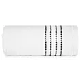 Ręcznik kąpielowy 50x90 cm bawełniany kolor biały z ozdobnym stębnowaniem na bordiurze 500 g/m2 FIORE Eurofirany