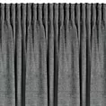 Zasłona  stalowa o szenilowej strukturze 140x270 cm taśma - NESKA Eurofirany