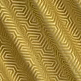 Zasłona złota we wzór geometryczny z tkaniny welwetowej 140x250 przelotka INGA Pierre Cardin Eurofirany
