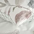 Pościel 160x200 cm bawełniana makosatyna kolor biały, pudrowy z wzorem kwiatowym Eurofirany Premium