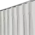 Zasłona jasnoszara z tkaniny welurowej 50x240 cm szerokość po zmarszczeniu flex 1:1,5 Dora Eurofirany