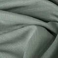 Zasłona szyta na flexach miętowa z miękkiej tkaniny o naturalnym splocie w stylu ekologicznym
