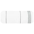 Ręcznik kąpielowy 70x140 cm bawełniany kolor biały ze stębnowaną bordiurą 500 g/m2 MIRA Eurofirany