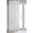 Zasłona biała w stylu rustykalnym z etaminy 140x250 cm przelotka VICKY Eurofirany