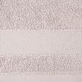 Ręcznik do rąk 30x50 cm bawełniany kolor pudrowy róż z ozdobną bordiurą 500 g/m2 NESSY Eurofirany