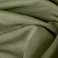 Poszewka szyta oliwkowa z miękkiej tkaniny o naturalnym splocie w stylu ekologicznym
