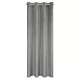 Zasłona popielata z matowego welwetu 140x250 cm przelotka FARGO Eurofirany