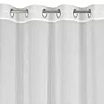 Firana biała z delikatnymi prążkami i efektem deszczyku 140x250 cm przelotka PILAR Eurofirany