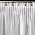 Firana biała o strukturze deszczyku 140x270 cm taśma ANNA Eurofirany