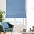 Roleta rzymska jasnoniebieska z miękkiej tkaniny o welurowej strukturze