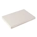 Prześcieradło gładkie bez gumki 160x210 cm z satyny bawełnianej kolor beżowy 125 g/m2 NOVA Eurofirany