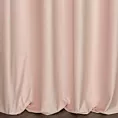 Zasłona szyta na taśmie fala jasnoróżowa z miękkiej półmatowej tkaniny welwetowej