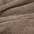 Obrus szyty jasnobrązowy z tkaniny szenilowej z efektem melanżu